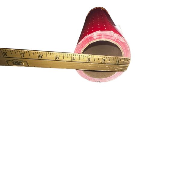 Vintage Valentine Day wrapping paper Paper Roll 20" Department Store Hearts Red - Picture 6 of 7